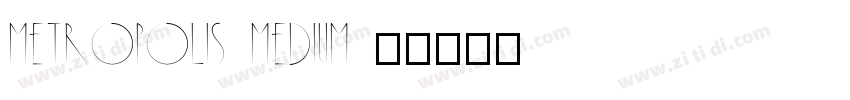 Metropolis Medium 中字体转换